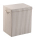 Laundry Basket grey stripes 40x30x50cm