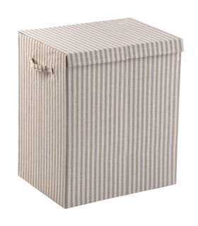 Laundry Basket grey stripes 40x30x50cm
