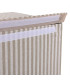 Laundry Basket grey stripes 40x30x50cm