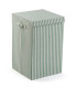 Laundry Basket green stripes 35x35x55cm