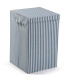 Laundry Basket green stripes 40x30x50cm