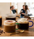 Set of 4 Coffee Cups transparent glass 70ml