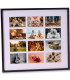 Cadre photo pêle-mêle mural noir 54x59cm