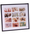 Cadre photo pêle-mêle mural noir 54x59cm