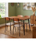 Rectangular Dining Table Wood and Metal  + 4 Chairs
