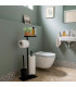 Toilet paper holder black metal 26x18x68cm