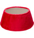 Couvre-pied de sapin de Noël en fausse fourrure rouge 55x55x23cm