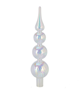 Christmas Tree glass iridescent 6x6x28cm