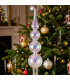 Christmas Tree glass iridescent 6x6x28cm