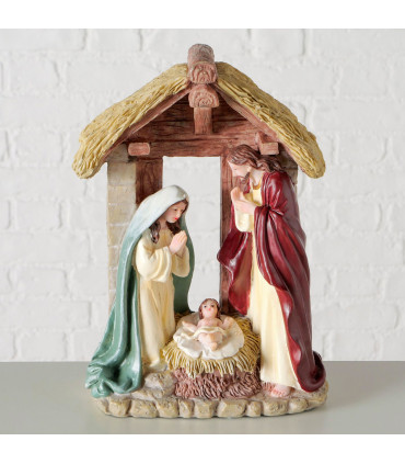 Christmas crib resine 18x8x25cm