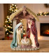 Crèche de Noël en résine 18x8x25cm