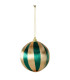 Set de 2 boules de Noël vert, rouge et doré 10cm