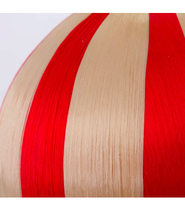 Set of 2 Christmas Balls green, red, gold 12cm