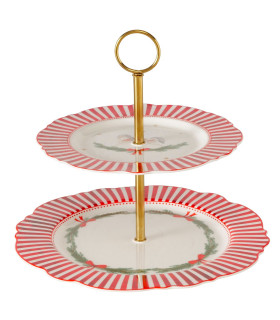 Presentation Dish 2 Tiers 21.5x21.5x25cm