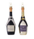 Set of 2 Christmas Balls champagne 5x5x15cm
