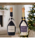 Set of 2 Christmas Balls champagne 5x5x15cm
