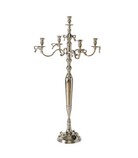 Grand chandelier rrgenté à poser 57x57x105cm