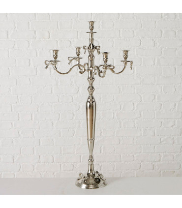 Grand chandelier argenté 57x57x105cm