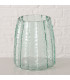 Vase classique en verre laqué bleu 18x18x20cm
