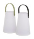 Set of 2 lanterns led 13.5x13.5x20.5cm