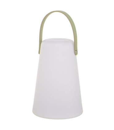 Set de 2 lanternes extérieures LED blanc, noir et vert 13.5x13.5x20.5cm