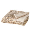 Plaid doux motif léopard 200x150cm