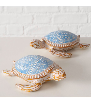 Decoratif fish beige ceramic 24x10x18cm