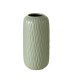 Set de 4 vases design en porcelaine verte 12x12x19cm
