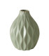 Set de 4 vases design en porcelaine verte 12x12x19cm