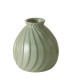 Set de 4 vases design en porcelaine verte 12x12x19cm