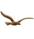 Décoration murale oiseaux mouettes en bois de mangue 15x3x37cm