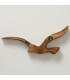 Décoration murale oiseaux mouettes en bois de mangue 15x3x37cm