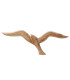 Décoration murale oiseaux 2 mouettes en bois de mangue 16x2.5x46cm