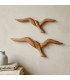Wall Decoration Birds 2 seagulls mangowood 16x2.5x46cm