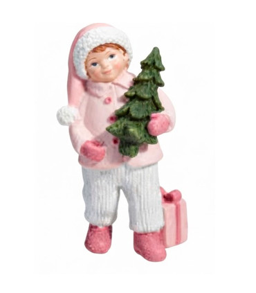 Set de 4 figurines de Noël enfants 5x5.5x12cm