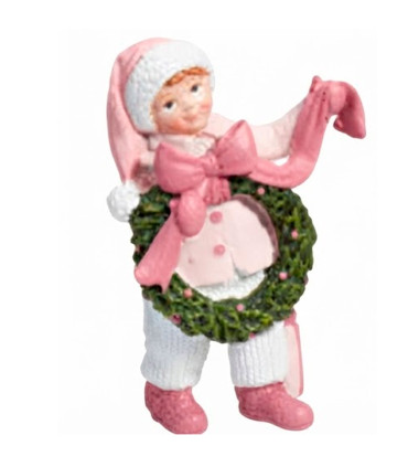 Set de 4 figurines de Noël enfants 5x5.5x12cm