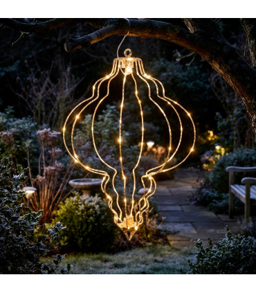 Décoration de Noël extérieure lumineuse LED 30x30x44cm