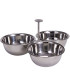 Aperitif plate inox 22x22x11.5cm