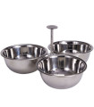 Aperitif plate inox 22x22x11.5cm