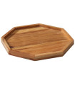 Plateau octogonal bois de manguier 25x25x2cm