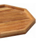 Plateau octogonal bois de manguier 25x25x2cm