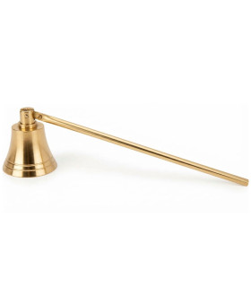 Gold candle snuffer 4.5x4.5x23.5cm