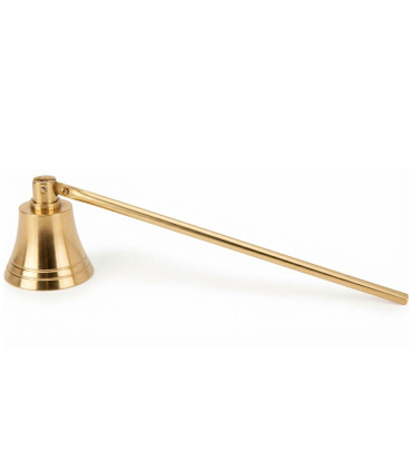 Gold candle snuffer 4.5x4.5x23.5cm