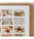 Cadre photo pêle-mêle mural bois 54x59cm