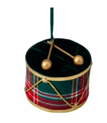 Set of 3 Christmas Balls drums 7x6x5cm