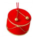 Set of 3 Christmas Balls drums 7x6x5cm