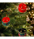 Set of 3 Christmas Balls drums 7x6x5cm