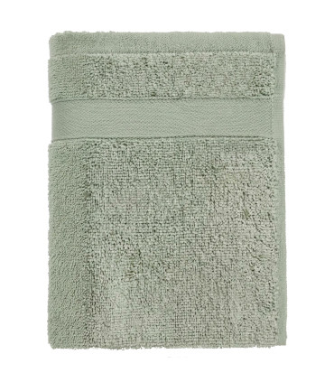 Serviette invité essuie-mains coton vert 30x50cm