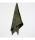 Serviette de toilette 100% coton vert foncé 50x100cm