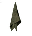 Serviette de toilette 100% coton vert foncé 50x100cm